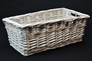 Vingo Proutěná zásuvka bílá Rozvin rolety: 36x20, v. 13 cm