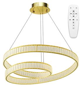 Toolight Toolight, LED závěsné svítidlo 60cm, 72W, 3500lm, APP1767-CP, zlatá, OSW-04343