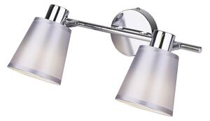 Moderní bodové nástěnné / stropní světlo PIN - 2xE14, 40W, chromované