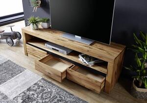 VEVEY TV stolek 165x55 cm, přírodní, dub