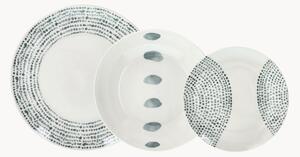 Sada porcelánového nádobí Madison Solstice Gray, pro 6 osob, 18 dílů