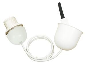 Plastový závěs se stropní krytkou FILODE - 1xE27, 60W, bílý