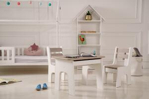 Vingo Dětský stolek a dvě židličky s šuplíčky v dubovém odstínu