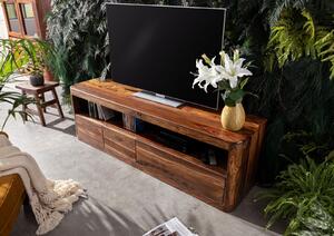 MONTREAL TV stolek 190x60 cm, hnědá, palisandr