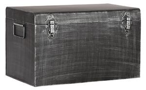 LABEL51 Černý kovový úložný box Vint L