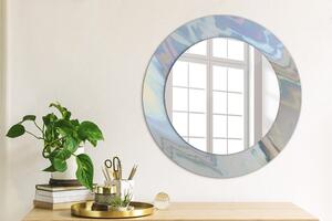 Kulaté dekorační zrcadlo Holografická textura