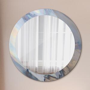 Kulaté dekorační zrcadlo Holografická textura