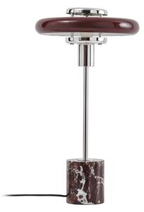 Stolní lampa Lindby, Branford, Červená, Obývací pokoj, Sklo, Vintage
