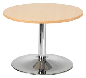 AJ Produkty Konferenční stolek MONTY, Ø700 mm, buk/chrom