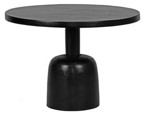 Černý kovový odkládací stolek Zumv