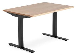 AJ Produkty Psací stůl MODULUS, T-nohy, 1200x800 mm, černý rám, dub