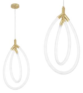Toolight Toolight, LED závěsné osvětlení, 43W, G017-CP, zlatá-bílá, OSW-06365