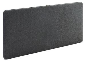 AJ Produkty Nástěnka - akustický panel ZIP CALM, 1400x650 mm, černý zip, tmavě šedá