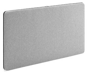 AJ Produkty Nástěnka - akustický panel ZIP CALM, 1200x650 mm, černý zip, světle šedá