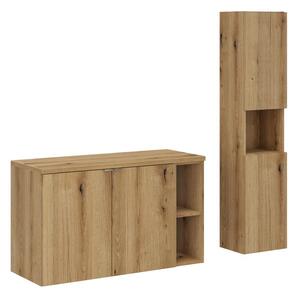 Comad Koupelnová sestava Nova Oak se skříňkami 100 cm dub evoke