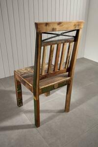 OLDTIME Židle, 6-set, lakované indické staré dřevo