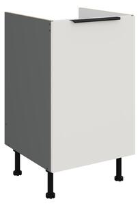 Dolní dřezová skříňka LUNARA - šířka 50 cm, bílá / antracit