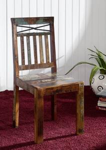 OLDTIME Židle, 6-set, lakované indické staré dřevo