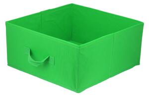 DOMINO - Úložný box textilní LAVITA zelený 31x31x15