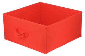 DOMINO - Úložný box textilní LAVITA světle červený 31x31x15