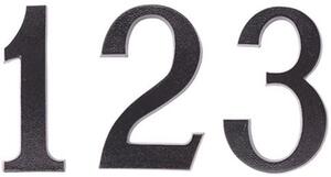 DOMINO - Číslice 19 cm - PCV černá, 2