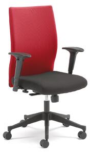 AJ Produkty Kancelářská židle MILTON, s područkami, červená