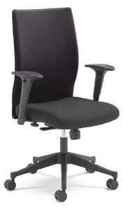 AJ Produkty Kancelářská židle MILTON, s područkami, černá