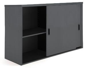 AJ Produkty Skříň s posuvnými dveřmi MODULUS XL, výška 800 mm, černá