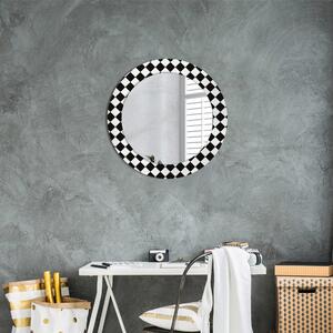 Kulaté dekorační zrcadlo na zeď Šachový stůl