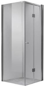 BPS-koupelny Čtvercový sprchový kout HYD-SK1180B 90x90 chrom/transparent - bez vaničky