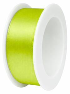 Stuha saténová hráškově zelená 25mm x 3m (7,-Kč/m)