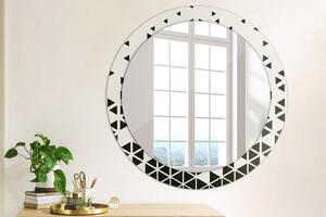 Kulaté dekorační zrcadlo na zeď Abstraktní geometrická