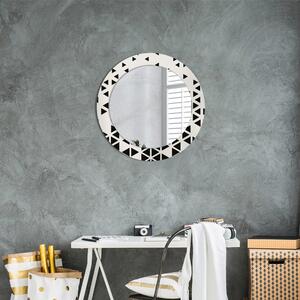 Kulaté dekorační zrcadlo na zeď Abstraktní geometrická