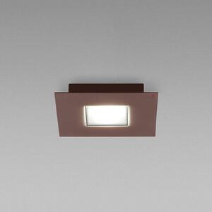 Fabbian Quarter - hnědé LED stropní svítidlo 2zdr