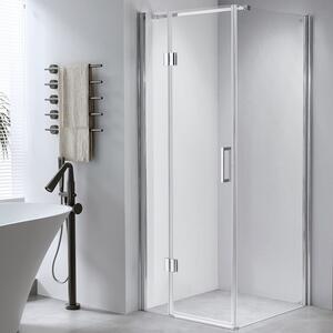BPS-koupelny Čtvercový sprchový kout HYD-SK1390B 90x90 chrom/transparent - bez vaničky