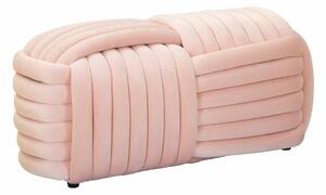 Designová lavice Nakeisha 90 cm růžová