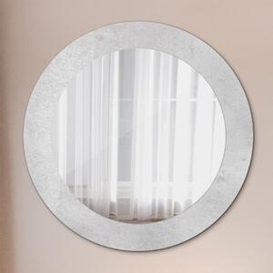 Kulaté zrcadlo s potiskem Betonová textura