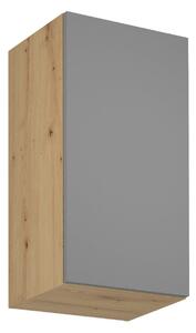 Horní kuchyňská skříňka VALEN - šířka 40 cm, dub artisan / šedobéžová