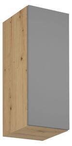 Horní kuchyňská skříňka VALEN - šířka 30 cm, dub artisan / šedobéžová