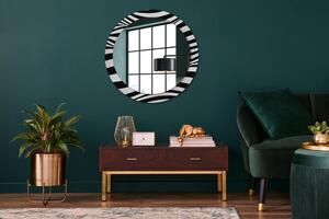 Kulaté dekorační zrcadlo na zeď Abstraktní vlna