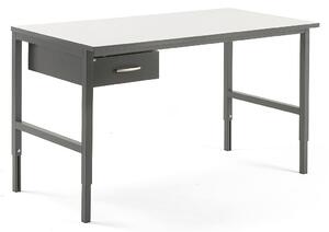 AJ Produkty Pracovní stůl CARGO, 1600x750 mm, 1 zásuvka