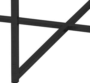 Actona Černý kulatý konferenční stolek Bisoli, 80x80x45 cm