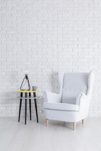 Ragaba Odkládací stolek Iram, 45x45x61 cm, tmavě šedá/přírodní