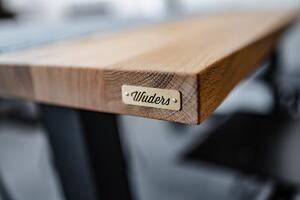 Wuders Jídelní stůl Rollin s masivní dubovou deskou 1500 x 900 mm