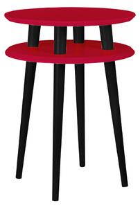 Ragaba Odkládací stolek Iram, 45x45x61 cm, červená/černá