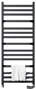 Regnis LOX DUO, topné těleso 300x570mm, 401W, černá matná, LOXDUO570/300/D270/BLACK