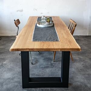 Wuders Jídelní stůl Rollin s masivní dubovou deskou 1500 x 900 mm