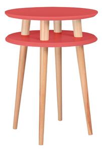 Ragaba Odkládací stolek Iram, 45x45x61 cm, korálová/bílá