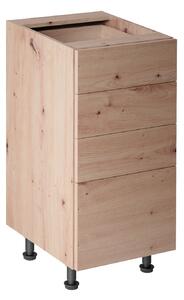Kuchyňská skříňka se šuplíky VALEN 1 - šířka 40 cm, dub artisan