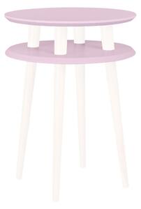 Ragaba Odkládací stolek Iram, 45x45x61 cm, růžová/bílá
